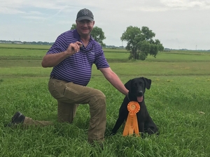 David Dyslin and Rowdy with Master title North Dakota HT, 2019