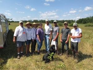 Jack, Marta, Lee Hanes, Lynn Teague, Scott Baker, Mike, Joe, Nathan Bemidji MN 2019